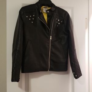 Leather minnie mouse jacket size 7/8 worn once